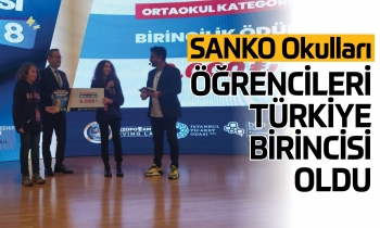 SANKO Okulları öğrencileri Türkiye birincisi oldu
