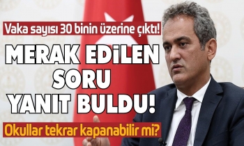 Bakan Özer’den yüz yüze eğitim açıklaması