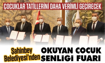 Şahinbey Belediyesi’nden okuyan çocuk şenliği fuarı