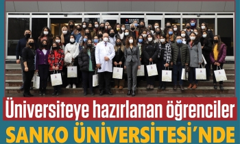 Üniversiteye hazırlanan öğrenciler SANKO Üniversitesi’nde