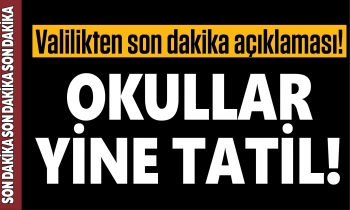 Okullar yine tatil