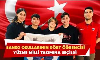 SANKO OKULLARININ 4 ÖĞRENCİSİ YÜZME MİLLİ TAKIMINA SEÇİLDİ 