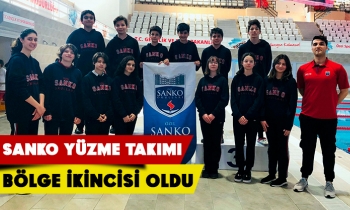 SANKO YÜZME TAKIMI BÖLGE İKİNCİSİ OLDU