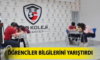 ÖĞRENCİLER BİLGİLERİNİ YARIŞTIRDI