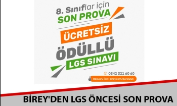 BİREY'DEN LGS ÖNCESİ SON PROVA