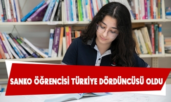 SANKO ÖĞRENCİSİ TÜRKİYE DÖRDÜNCÜSÜ OLDU