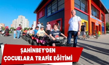 ŞAHİNBEY'DEN ÇOCUKLARA TRAFİK EĞİTİMİ