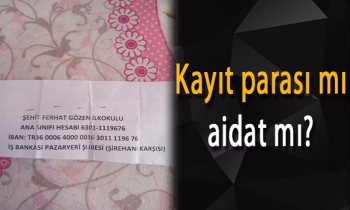 Kayıt parası mı aidat mı?