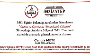 Gaziantep MEM ödül törenine hazırlanıyor