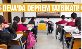 Deva Okulları'nda deprem tatbikatı!   