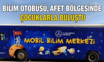 Bilim Otobüsü, afet bölgesinde çocuklarla buluştu