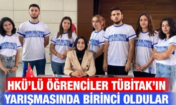 HKÜ’lü Öğrenciler TÜBİTAK’ın Yarışmasında Birinci Oldular