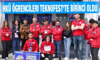 HKÜ Ögrencileri TEKNOFEST'te Birinci Oldu