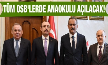 Tüm OSB'lerde anaokulu açılacak!