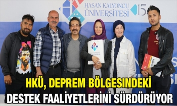 HKÜ, Deprem Bölgesindeki Destek Faaliyetlerini Sürdürüyor