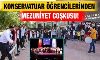 Konservatuar öğrencilerinden mezuniyet coşkusu!