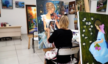 Şehitkamil’de resim kursuna yoğun ilgi